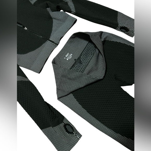 3 Women's Activewear Sets - Black, Grey, and Olive Green - Picture 7 of 12